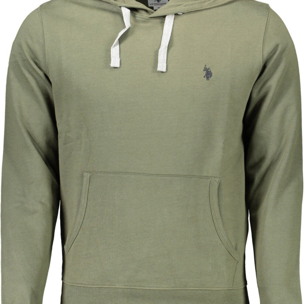 U.S. POLO FELPA SENZA ZIP UOMO VERDE