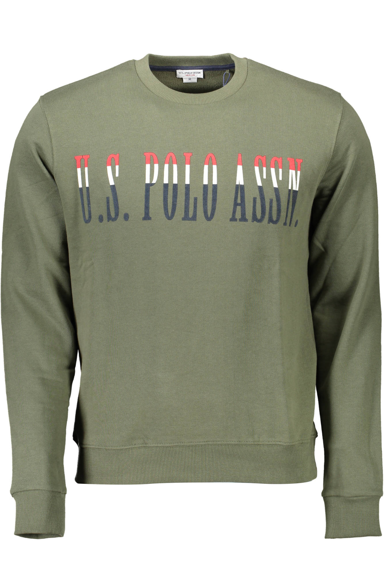 U.S. POLO FELPA SENZA ZIP UOMO VERDE