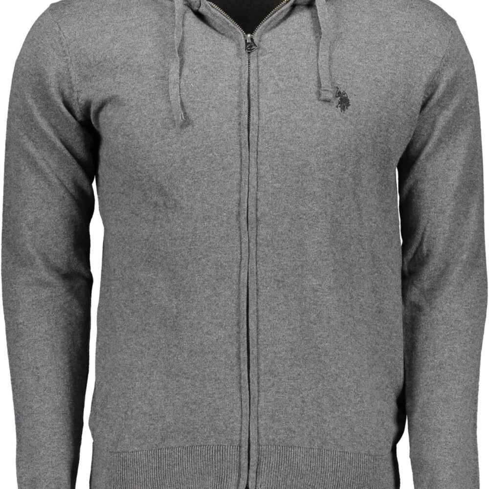 U.S. POLO CARDIGAN UOMO GRIGIO