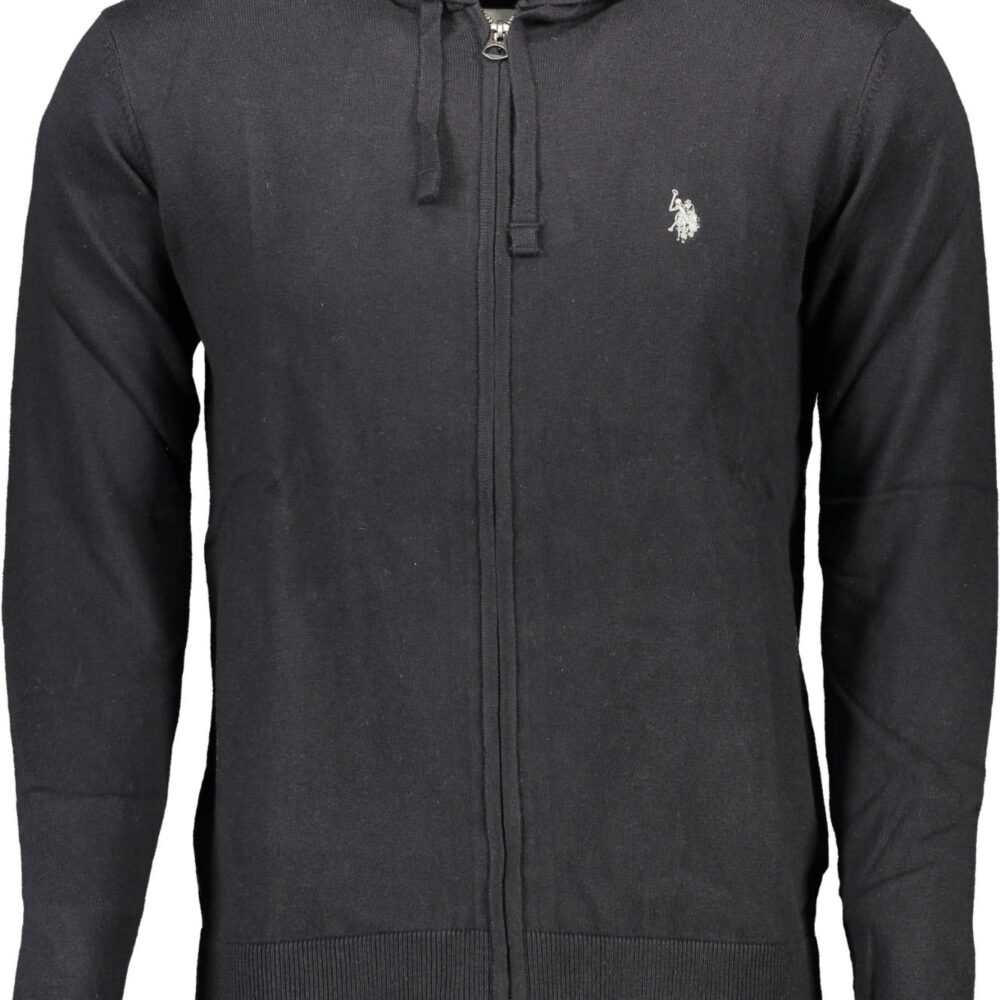 U.S. POLO CARDIGAN UOMO NERO