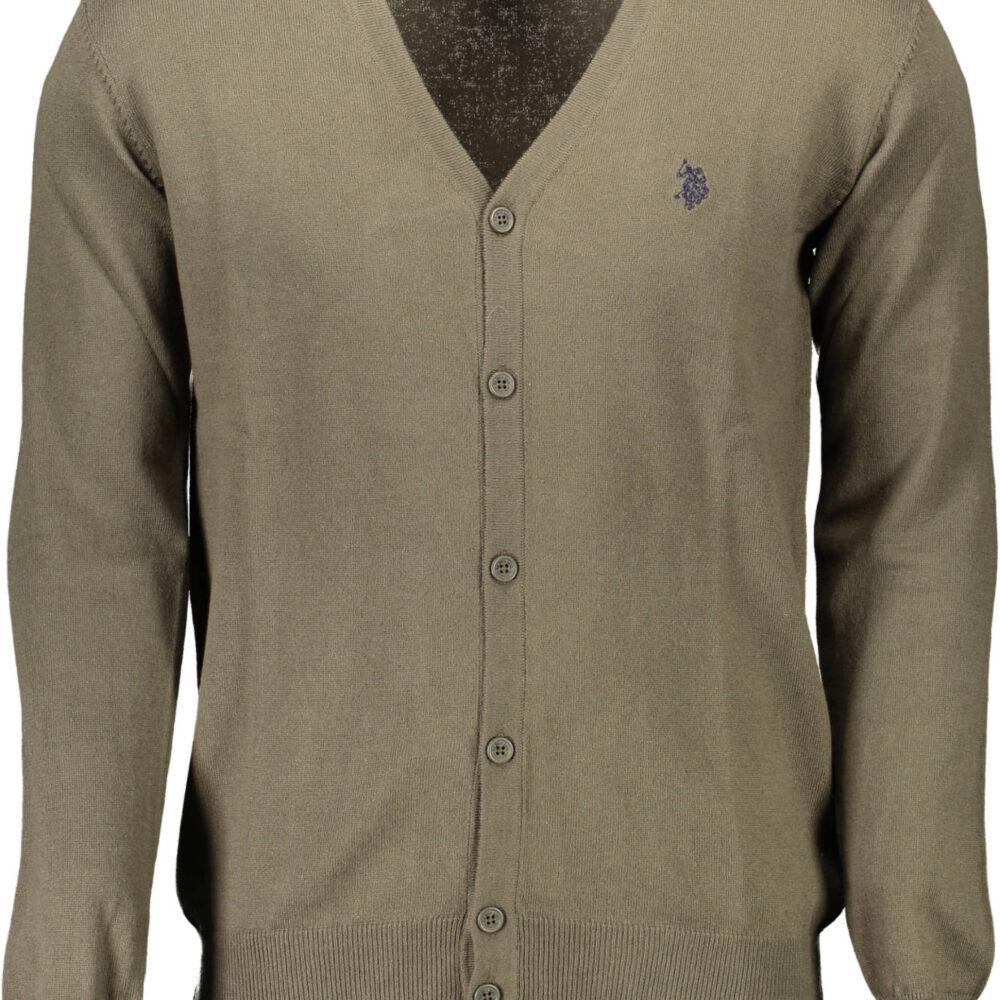 U.S. POLO CARDIGAN UOMO VERDE