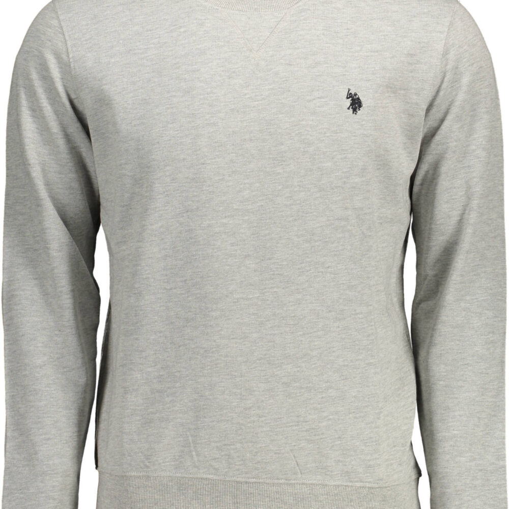 U.S. POLO FELPA SENZA ZIP UOMO GRIGIO
