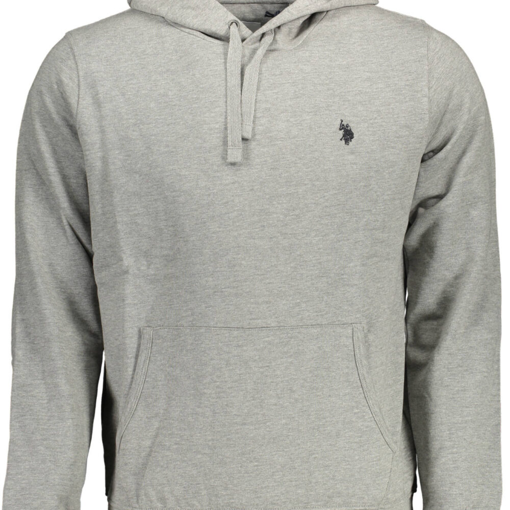 U.S. POLO FELPA SENZA ZIP UOMO GRIGIO