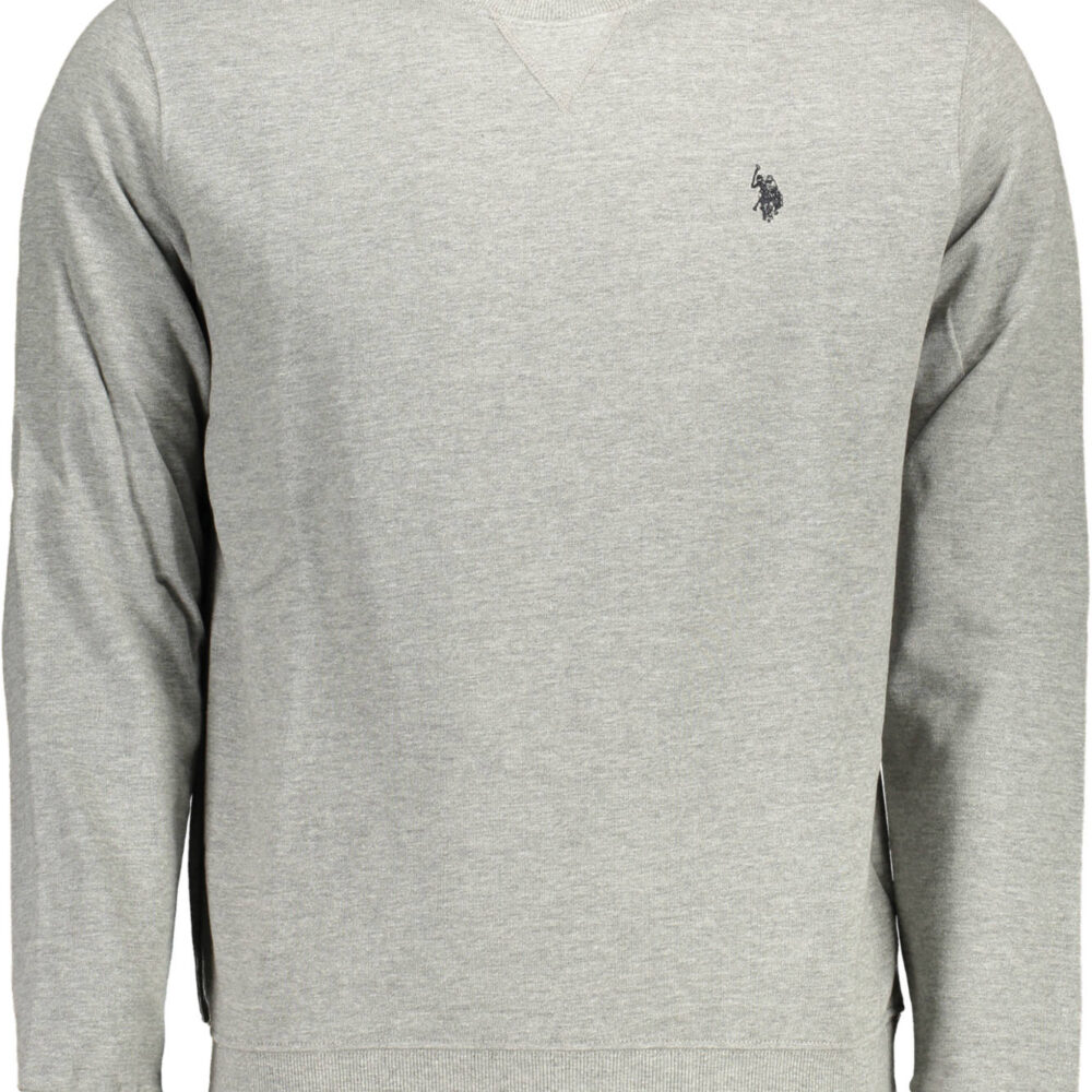 U.S. POLO FELPA SENZA ZIP UOMO GRIGIO