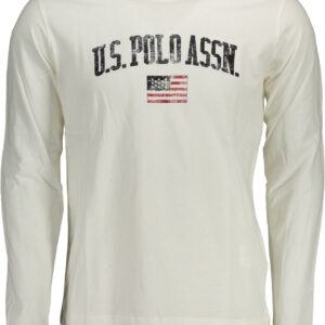 U.S. POLO T-SHIRT MANICHE LUNGHE UOMO BIANCO