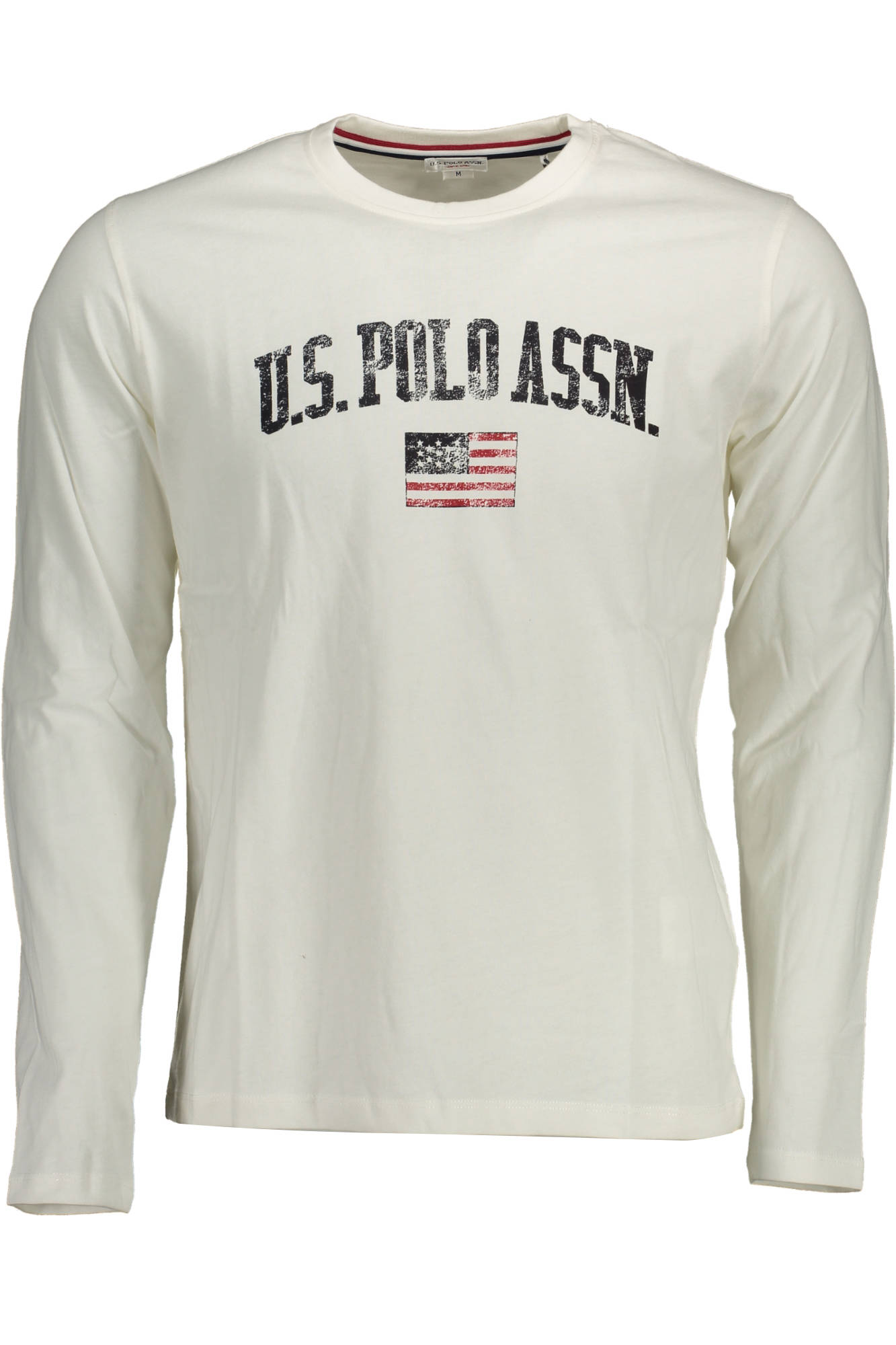 U.S. POLO T-SHIRT MANICHE LUNGHE UOMO BIANCO