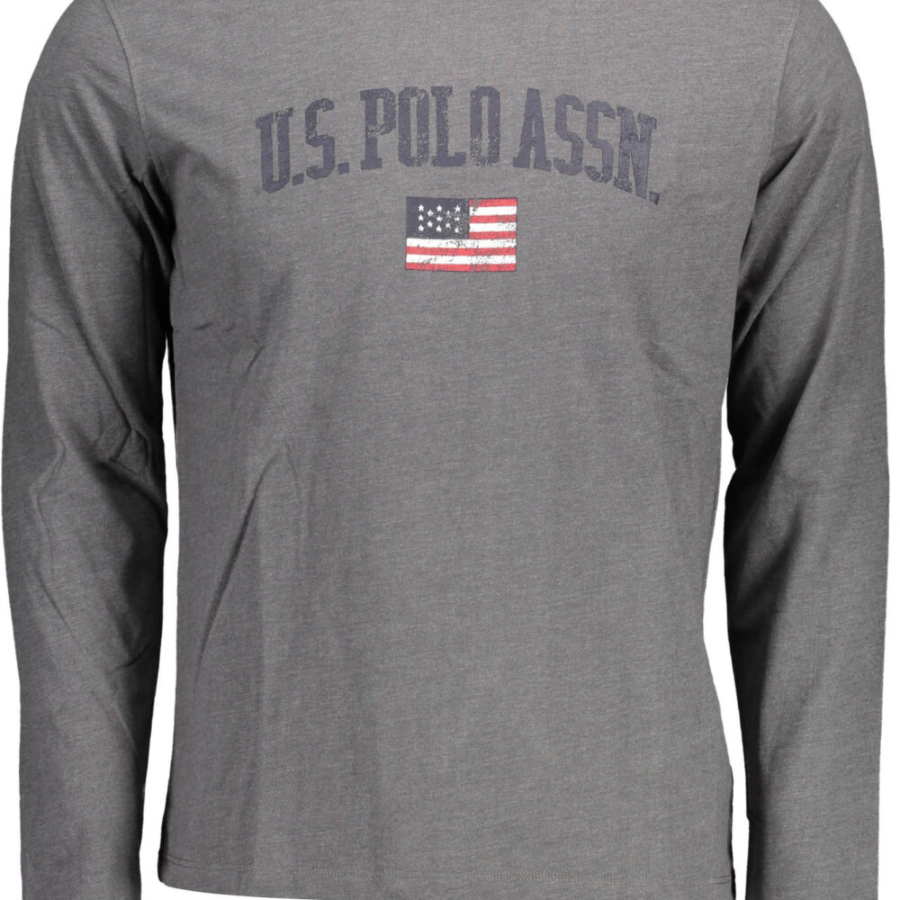 U.S. POLO T-SHIRT MANICHE LUNGHE UOMO GRIGIO