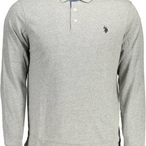 U.S. POLO POLO MANICHE LUNGHE UOMO GRIGIO