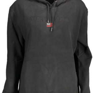 U.S. POLO FELPA SENZA ZIP DONNA NERO