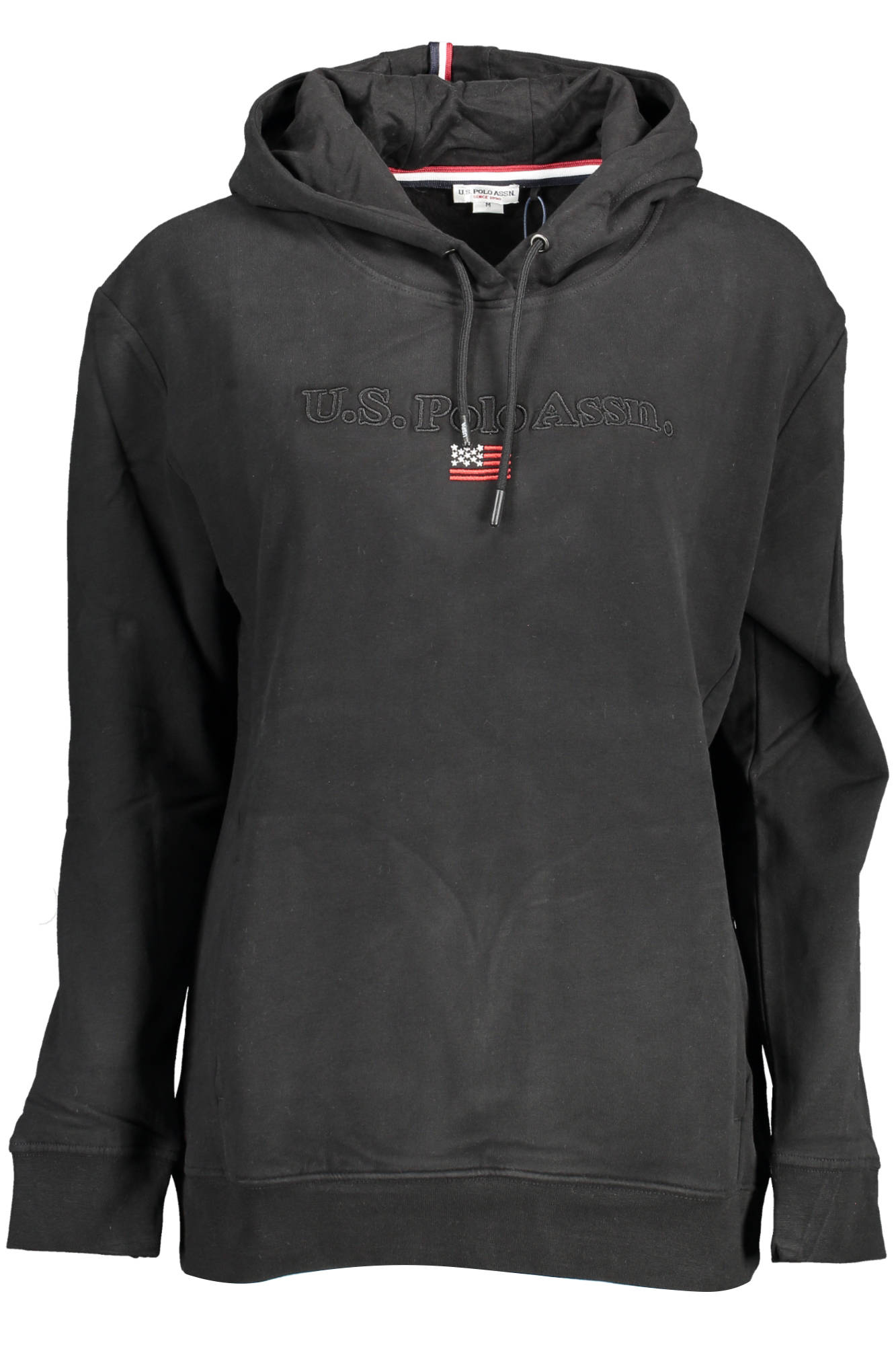 U.S. POLO FELPA SENZA ZIP DONNA NERO