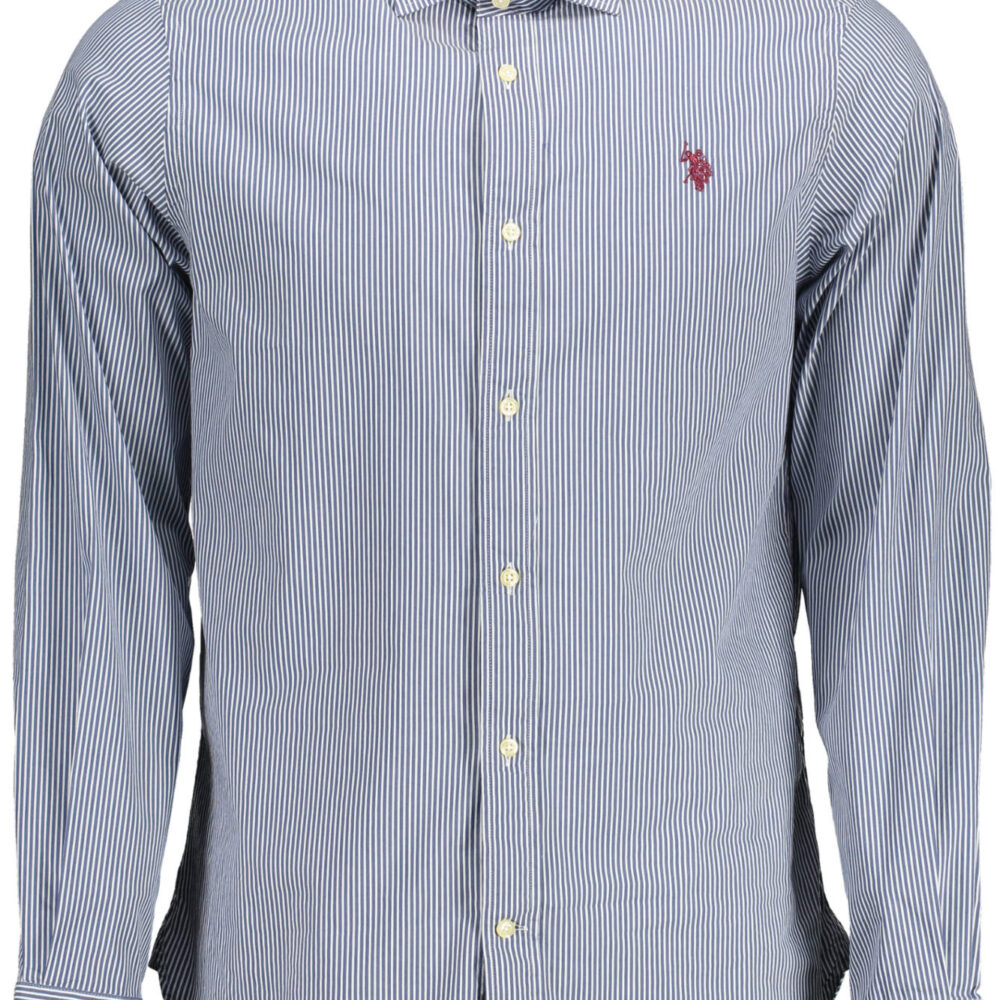 U.S. POLO CAMICIA MANICHE LUNGHE UOMO BLU