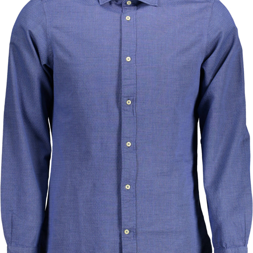 U.S. POLO CAMICIA MANICHE LUNGHE UOMO BLU