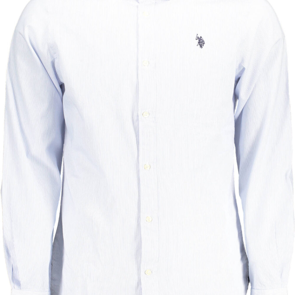 U.S. POLO CAMICIA MANICHE LUNGHE UOMO AZZURRO