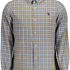 U.S. POLO CAMICIA MANICHE LUNGHE UOMO BLU