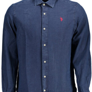 U.S. POLO CAMICIA MANICHE LUNGHE UOMO BLU