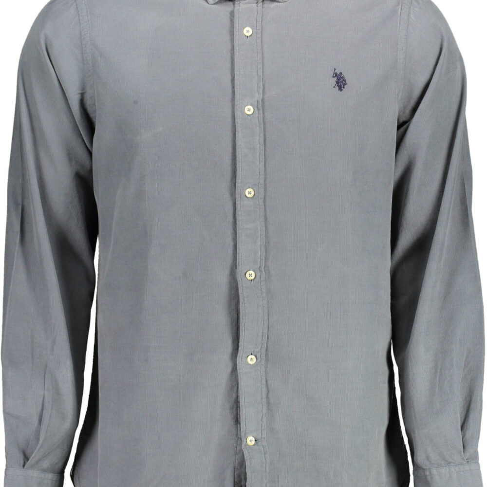 U.S. POLO CAMICIA MANICHE LUNGHE UOMO BLU