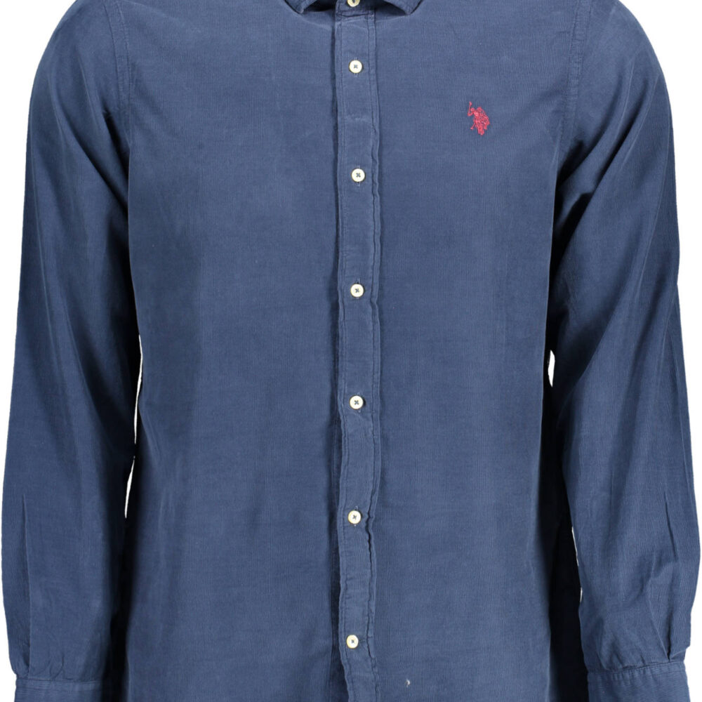 U.S. POLO CAMICIA MANICHE LUNGHE UOMO BLU