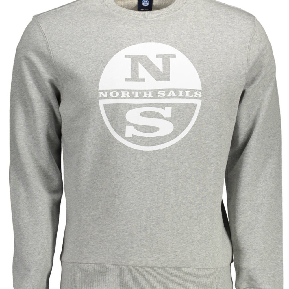 NORTH SAILS FELPA SENZA ZIP UOMO GRIGIO