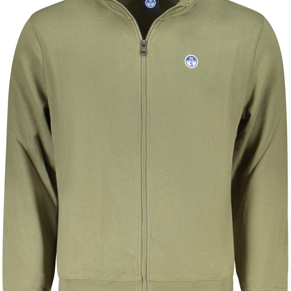 NORTH SAILS FELPA CON ZIP UOMO VERDE