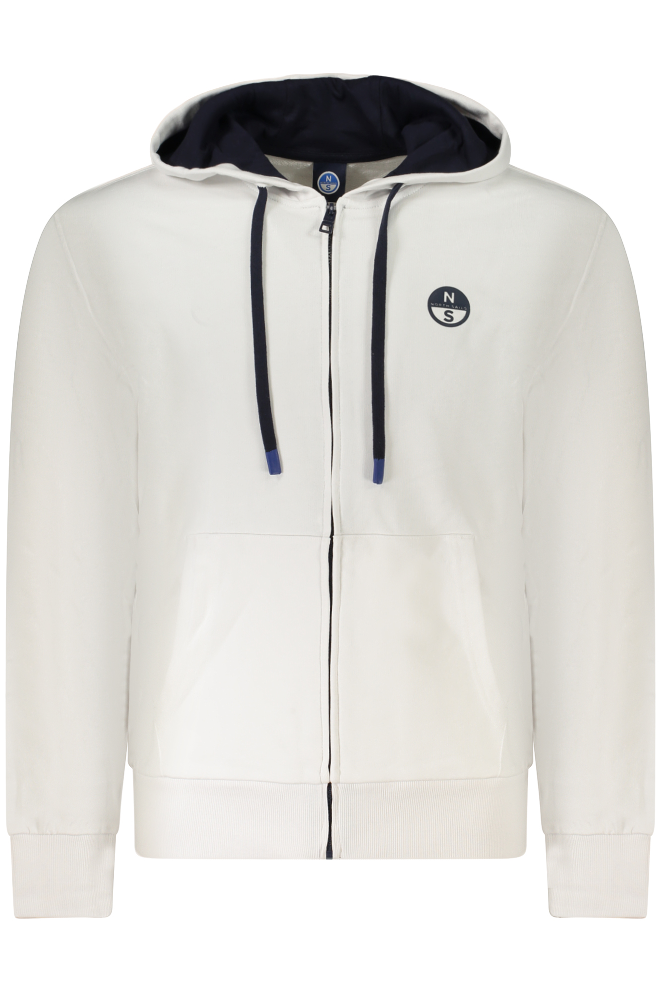 NORTH SAILS FELPA CON ZIP UOMO BIANCO