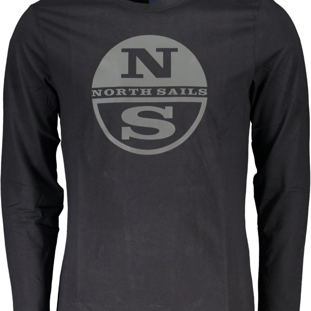 NORTH SAILS T-SHIRT MANICHE LUNGHE UOMO NERO