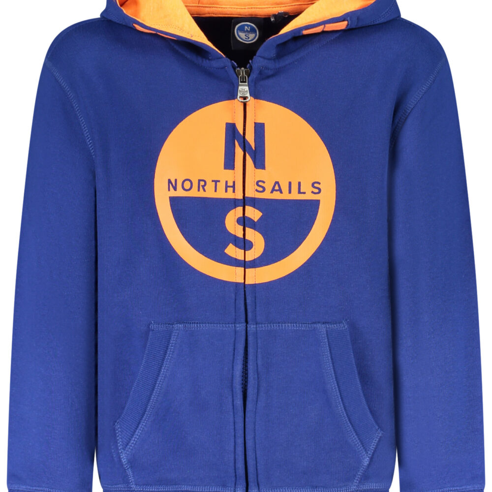 NORTH SAILS FELPA CON ZIP BAMBINO BLU