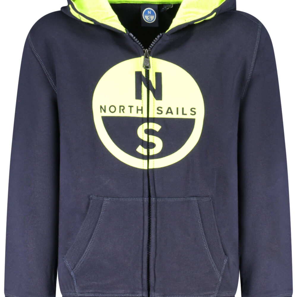NORTH SAILS FELPA CON ZIP BAMBINO BLU