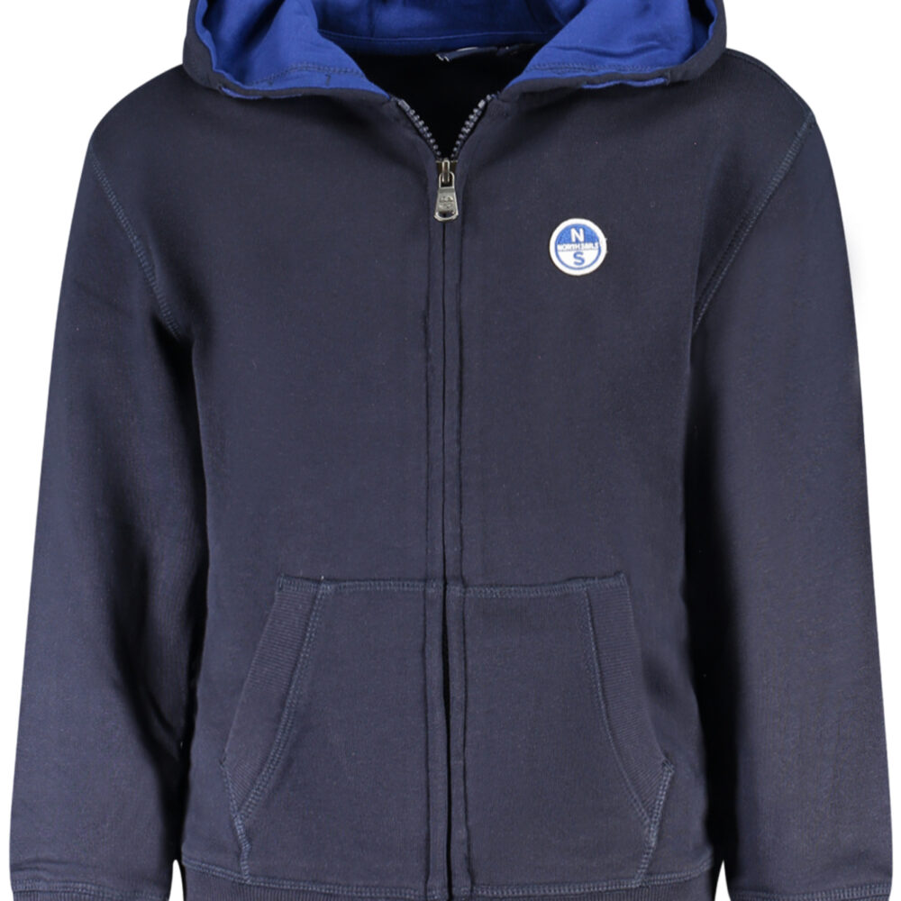 NORTH SAILS FELPA CON ZIP BAMBINO BLU