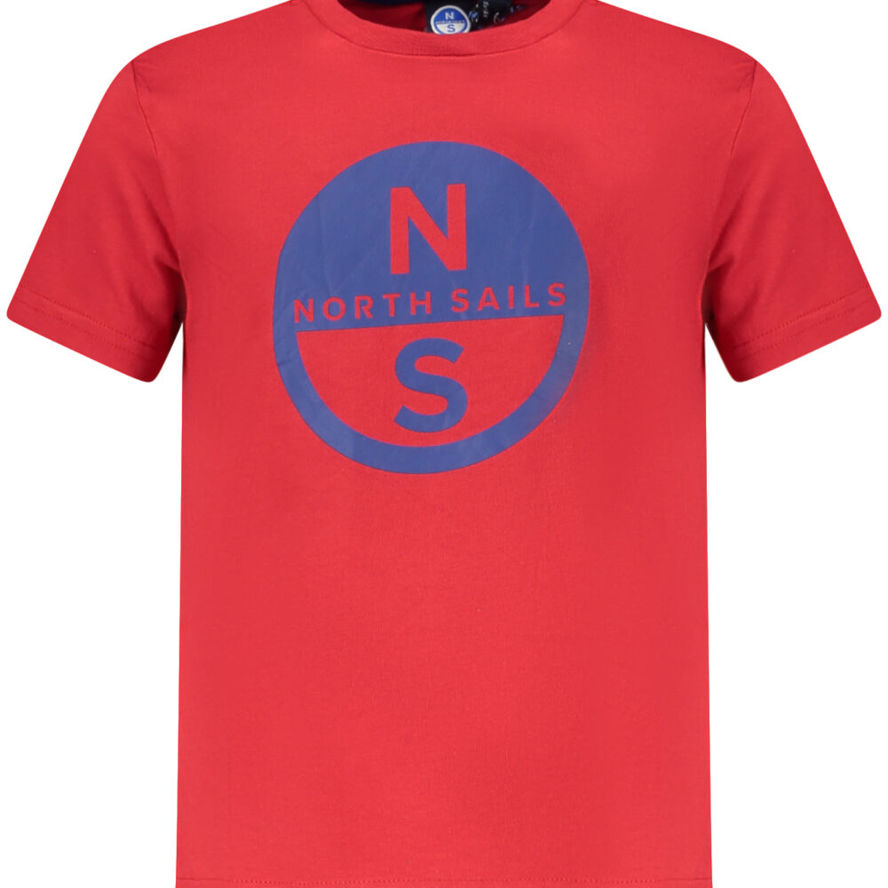 NORTH SAILS T-SHIRT MANICHE CORTE BAMBINO ROSSO