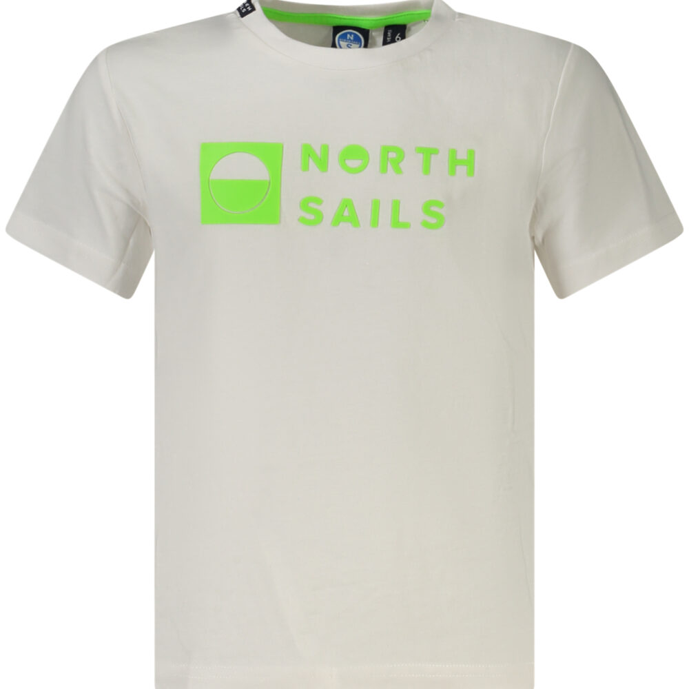 NORTH SAILS T-SHIRT MANICHE CORTE BAMBINO BIANCO