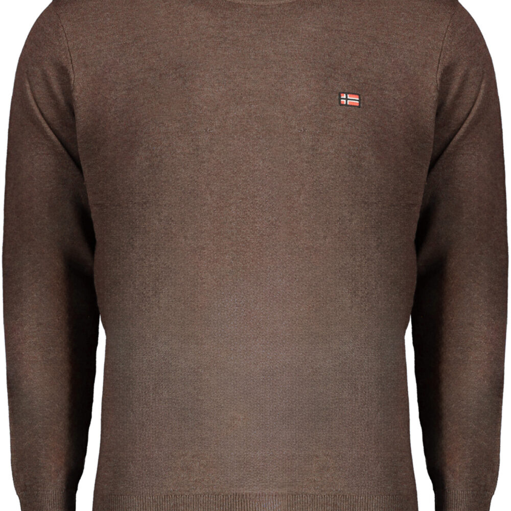 NORWAY 1963 MAGLIA UOMO MARRONE