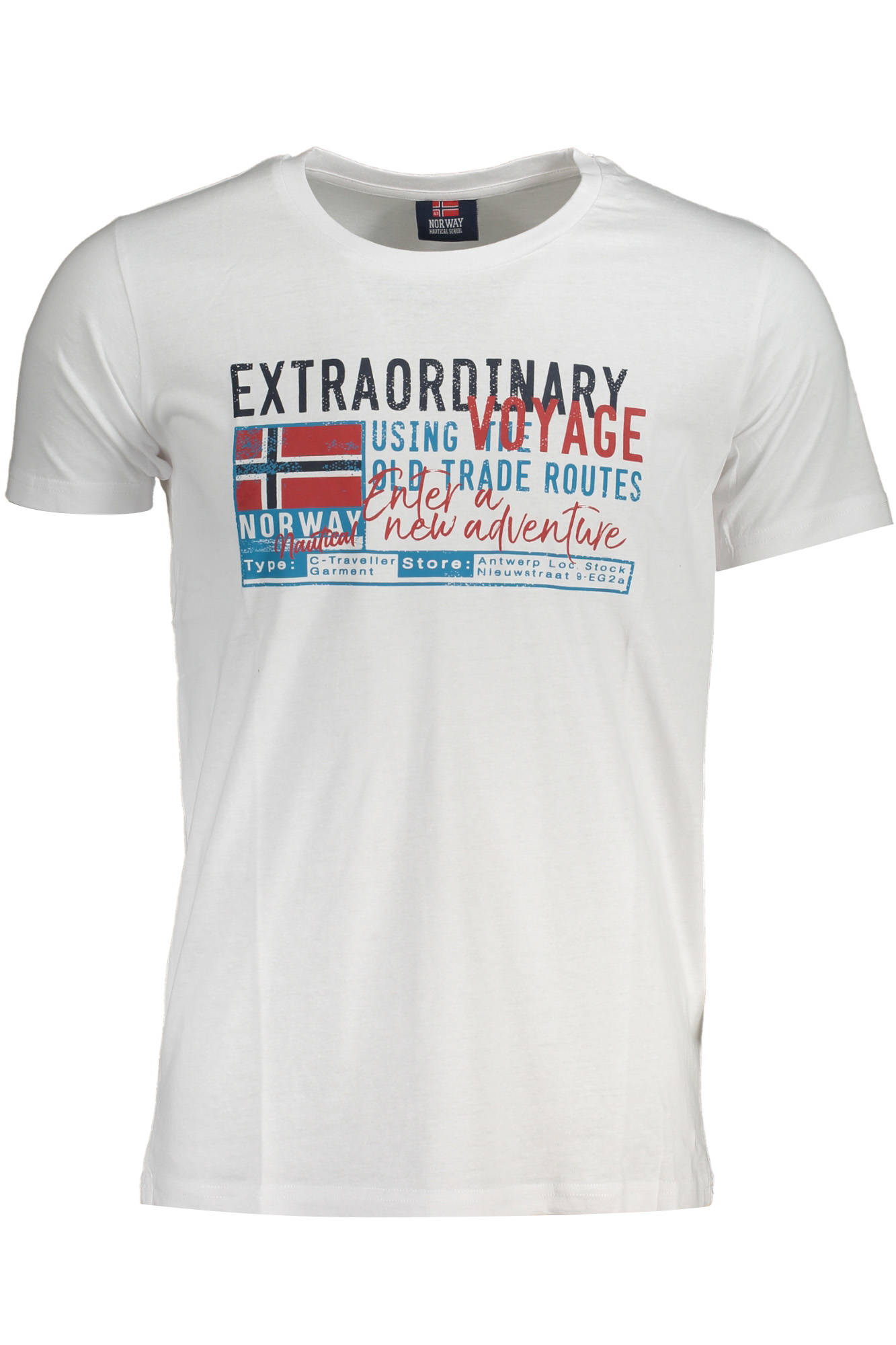 NORWAY 1963 T-SHIRT MANICHE CORTE UOMO BIANCO