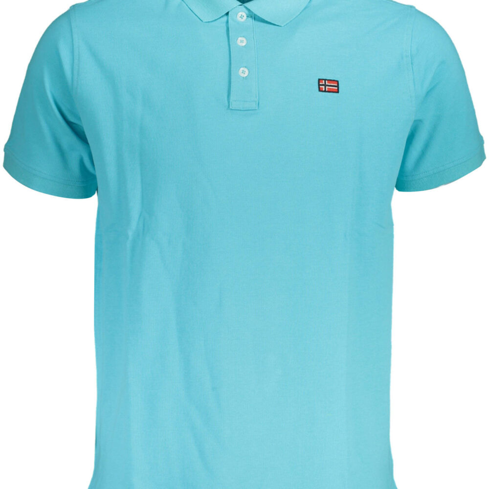 NORWAY 1963 POLO MANICHE CORTE UOMO AZZURRO