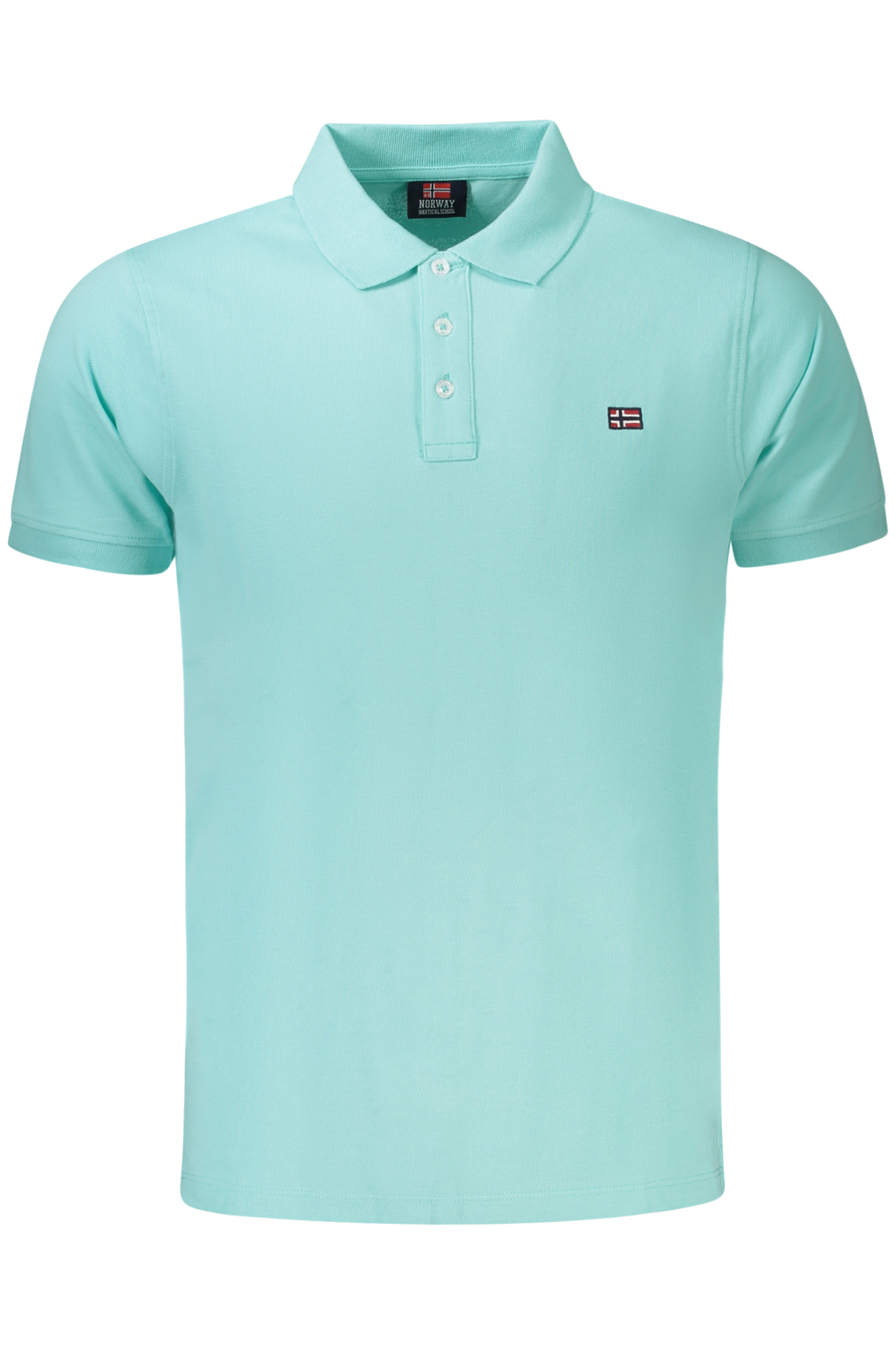 NORWAY 1963 POLO MANICHE CORTE UOMO AZZURRO