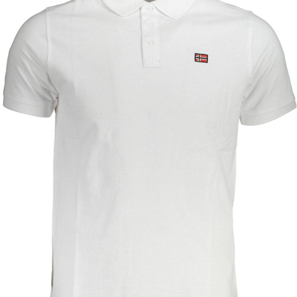 NORWAY 1963 POLO MANICHE CORTE UOMO BIANCO