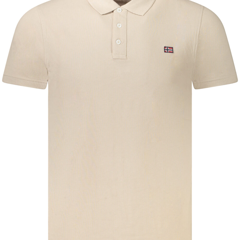 NORWAY 1963 POLO MANICHE CORTE UOMO BEIGE