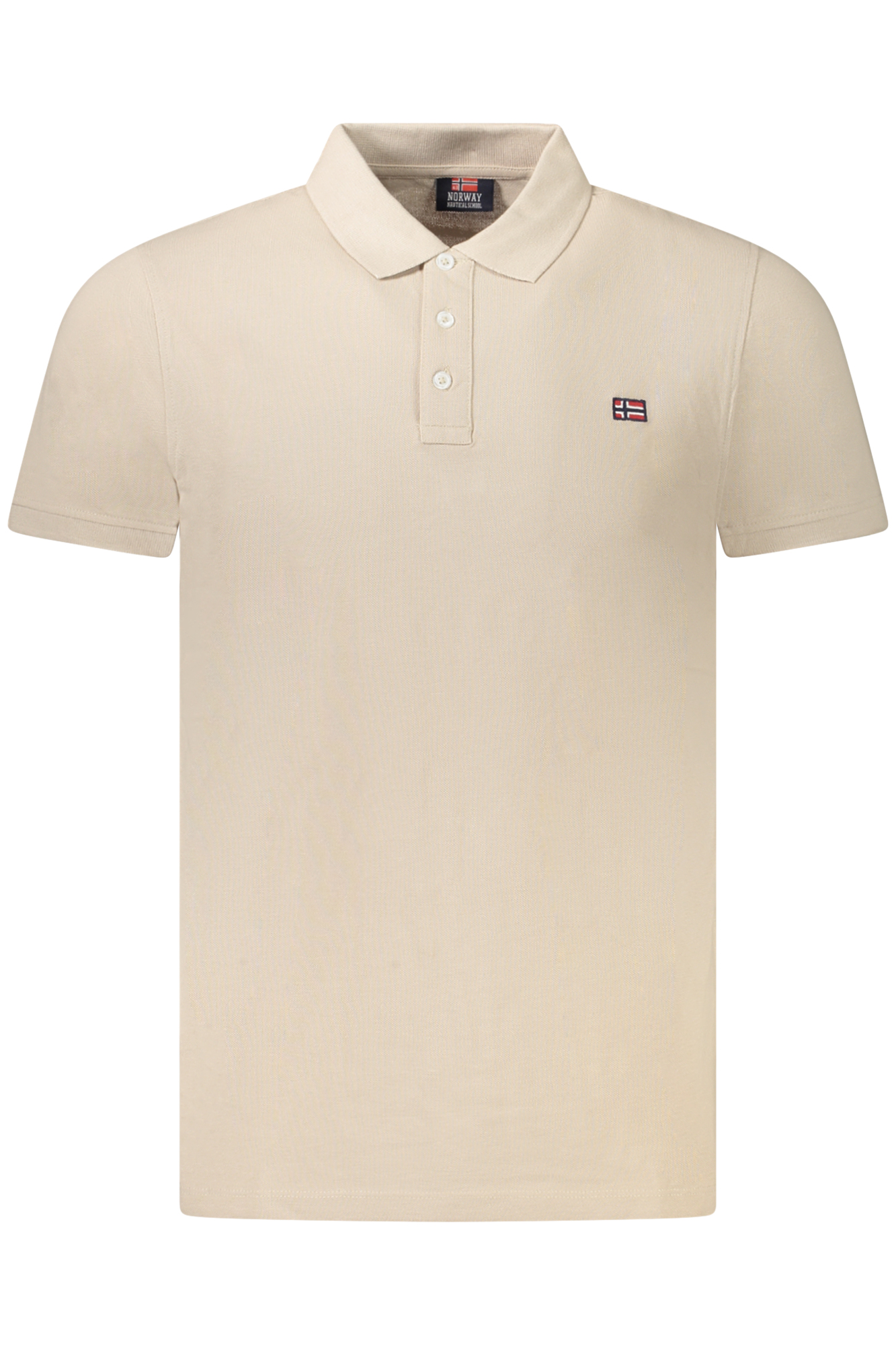 NORWAY 1963 POLO MANICHE CORTE UOMO BEIGE