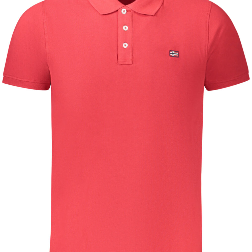 NORWAY 1963 POLO MANICHE CORTE UOMO ROSSO
