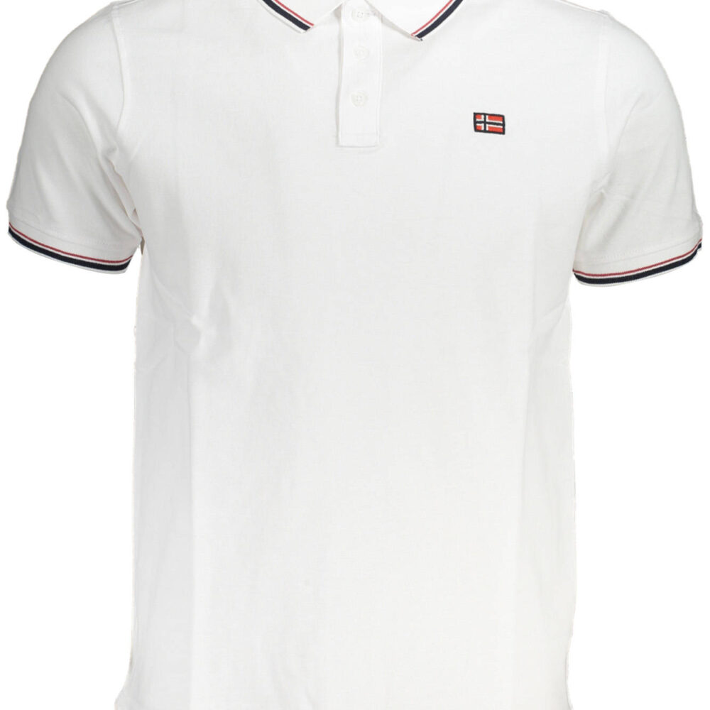 NORWAY 1963 POLO MANICHE CORTE UOMO BIANCO