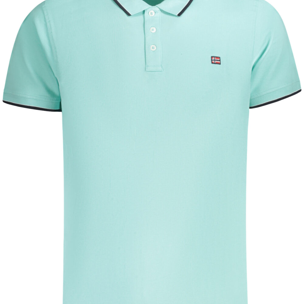 NORWAY 1963 POLO MANICHE CORTE UOMO AZZURRO