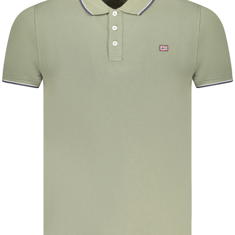 NORWAY 1963 POLO MANICHE CORTE UOMO VERDE
