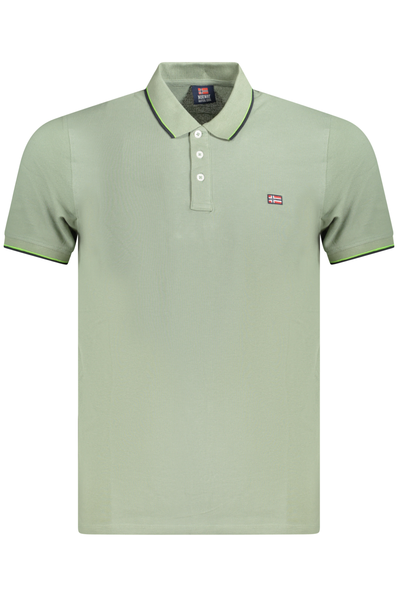 NORWAY 1963 POLO MANICHE CORTE UOMO VERDE