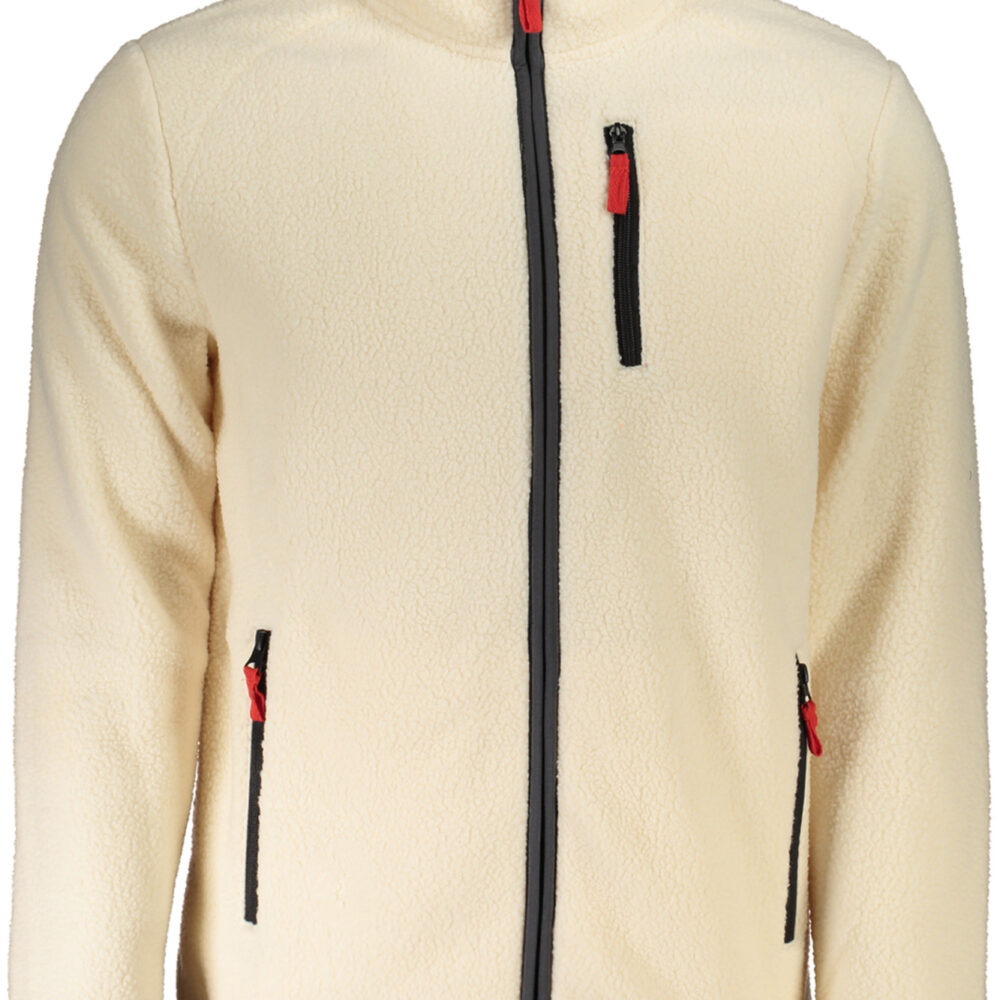NORWAY 1963 FELPA CON ZIP UOMO BEIGE