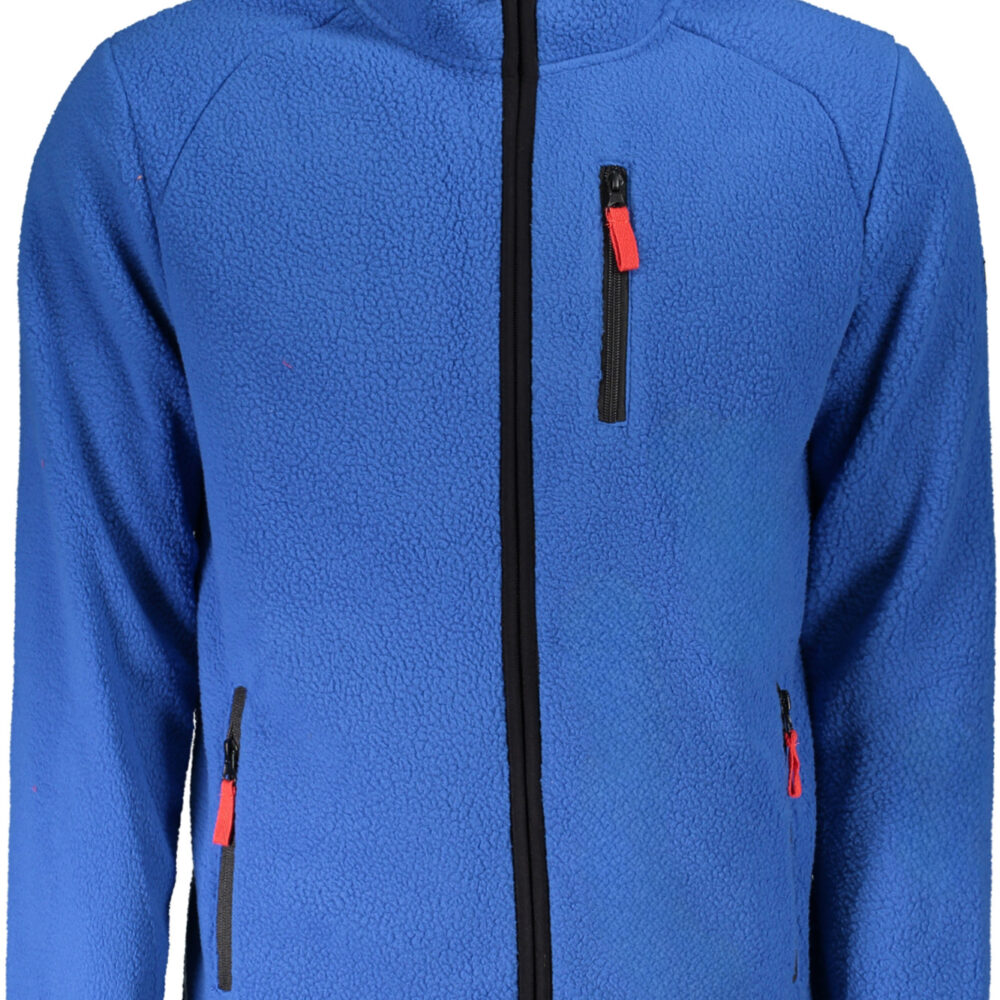 NORWAY 1963 FELPA CON ZIP UOMO BLU