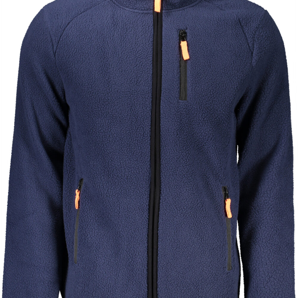 NORWAY 1963 FELPA CON ZIP UOMO BLU
