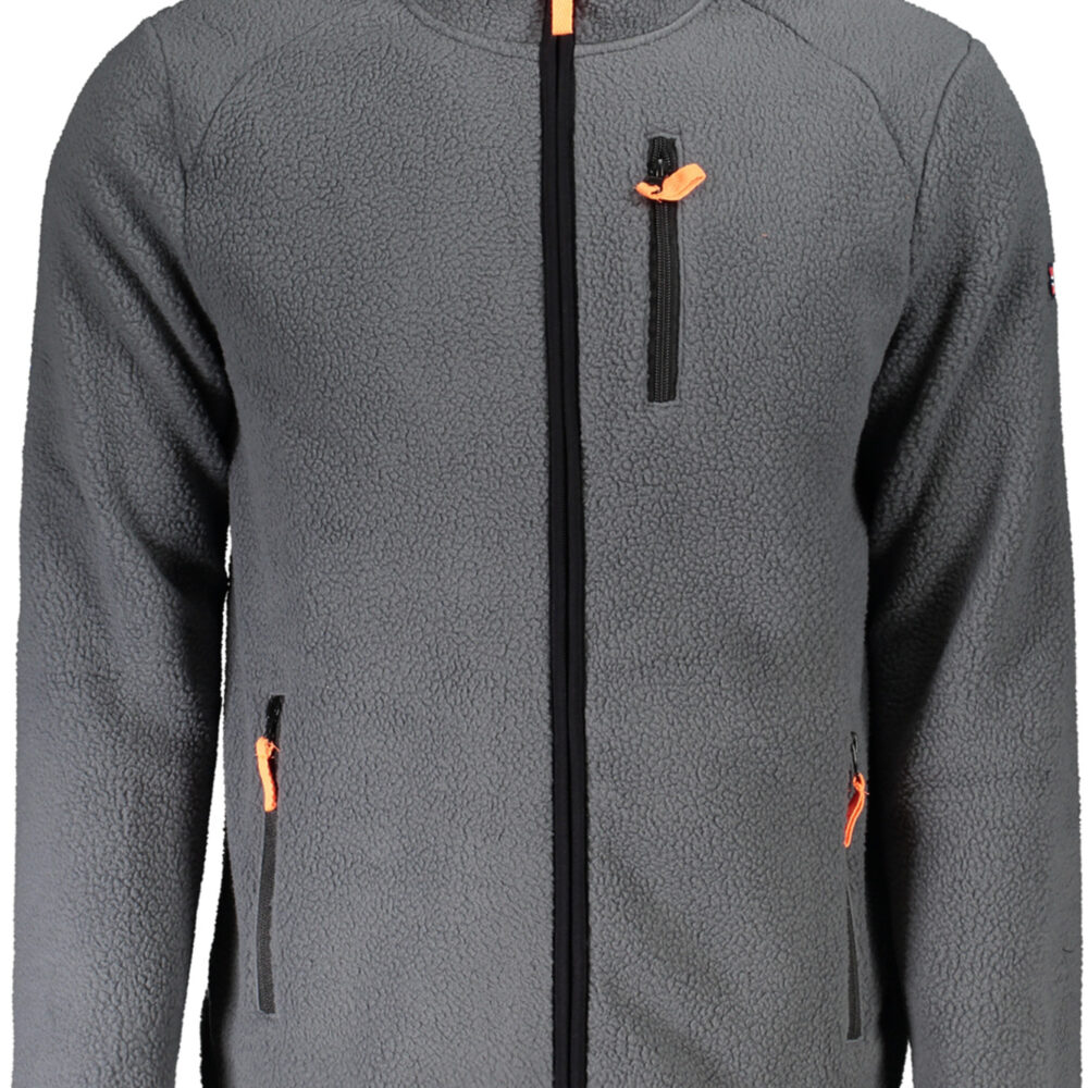 NORWAY 1963 FELPA CON ZIP UOMO GRIGIO