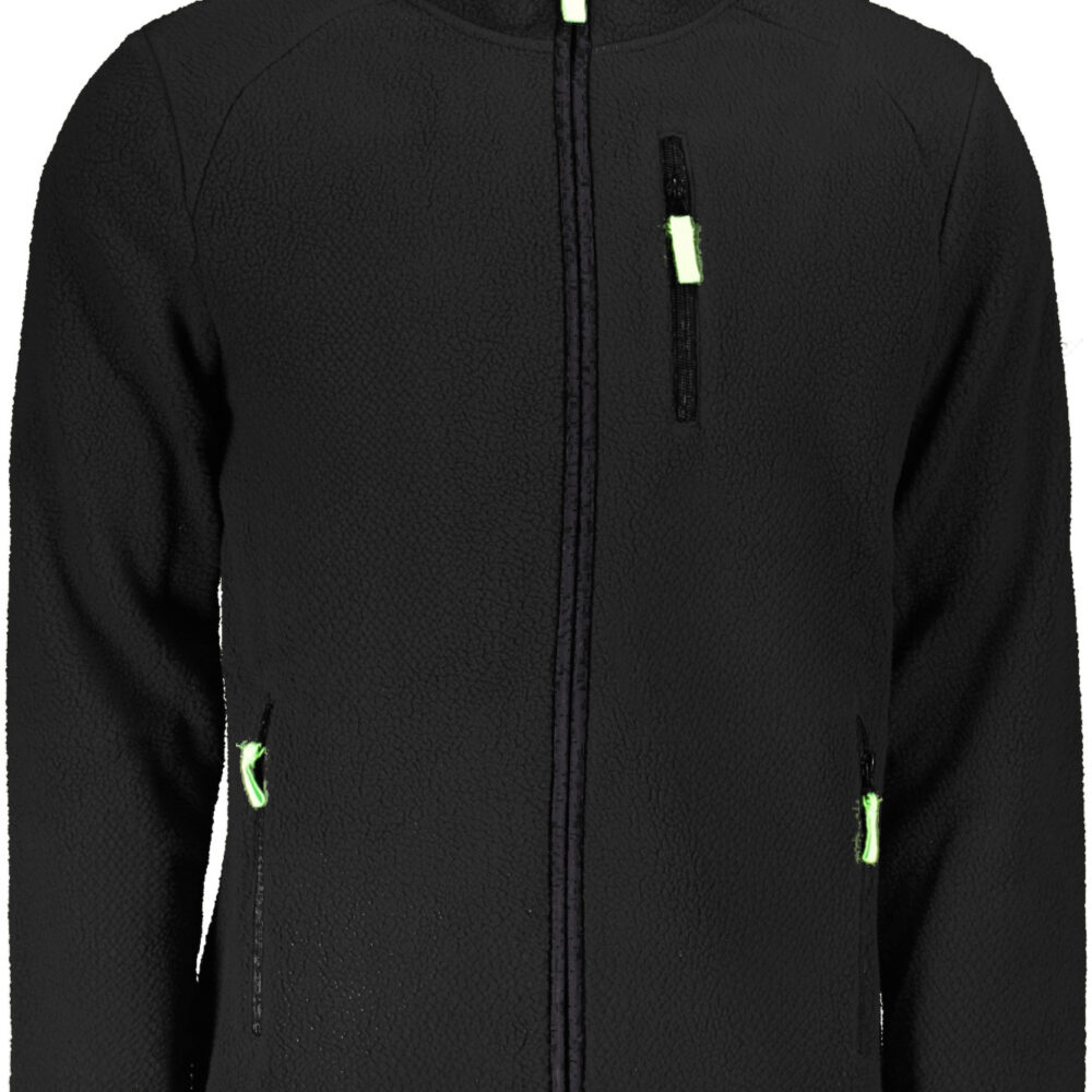NORWAY 1963 FELPA CON ZIP UOMO NERO