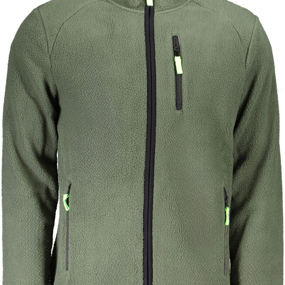 NORWAY 1963 FELPA CON ZIP UOMO VERDE