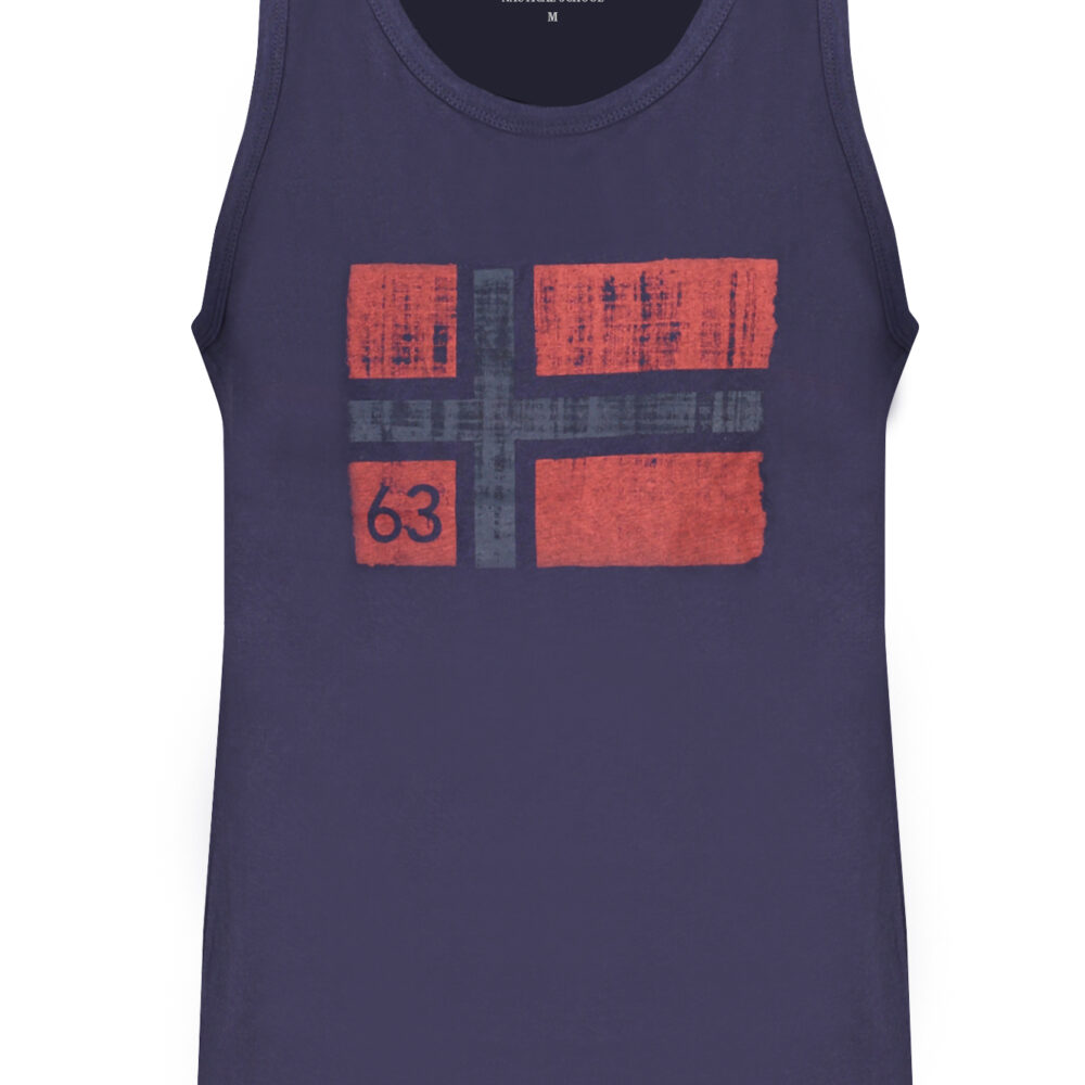 NORWAY 1963 CANOTTA UOMO BLU