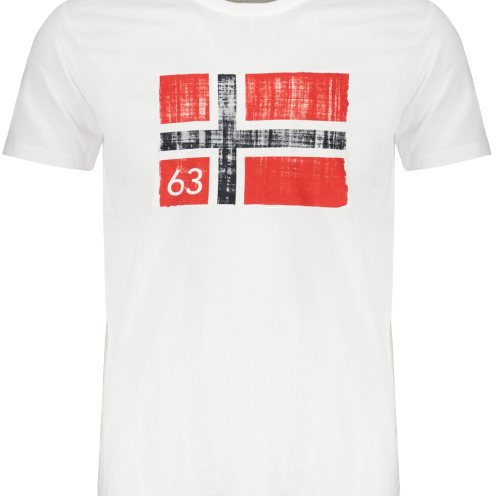 NORWAY 1963 T-SHIRT MANICHE CORTE UOMO BIANCO